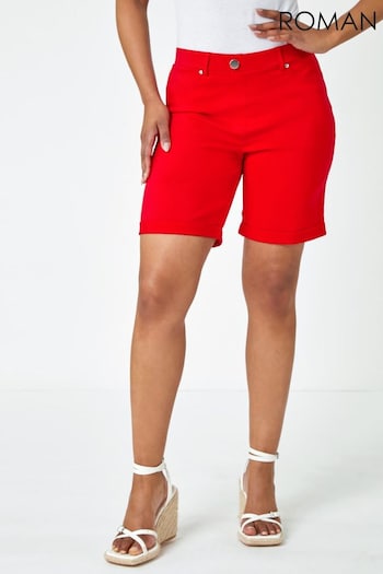 Roman Red Petite Turned Hem Stretch Shorts (Q58223) | £25