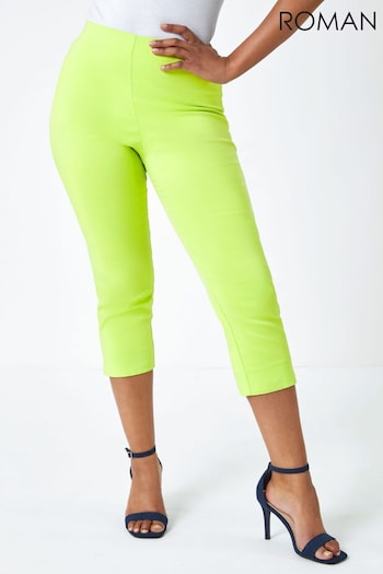 Roman Green Petite Cropped Stretch Trousers (Q58240) | £26