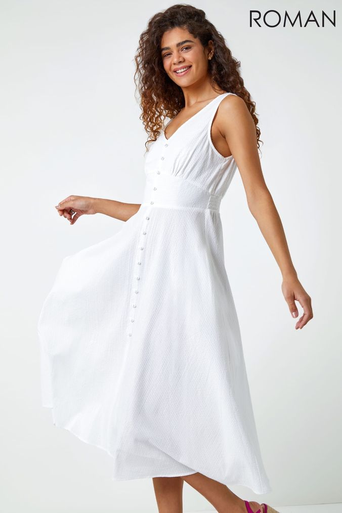 Next white summer dresses online