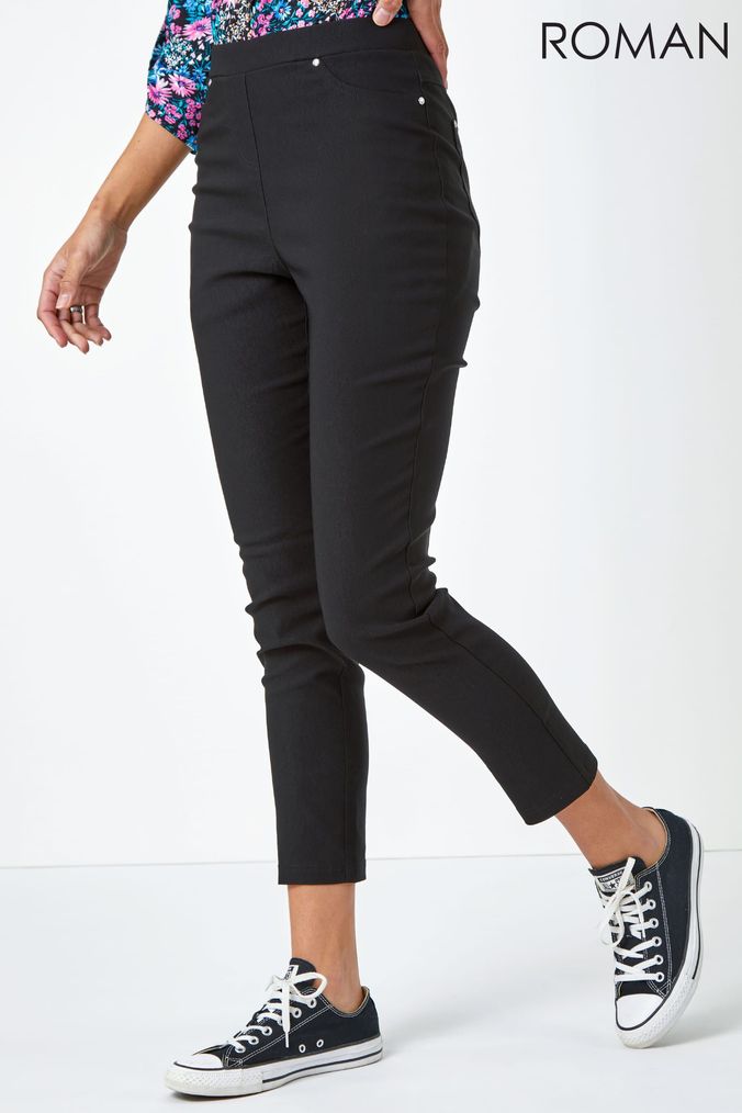 Ankle length black 2024 jeans for ladies