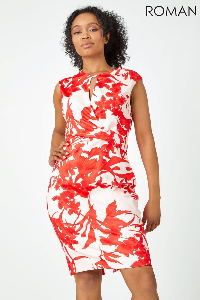 Knee length summer dresses with sleeves clearance