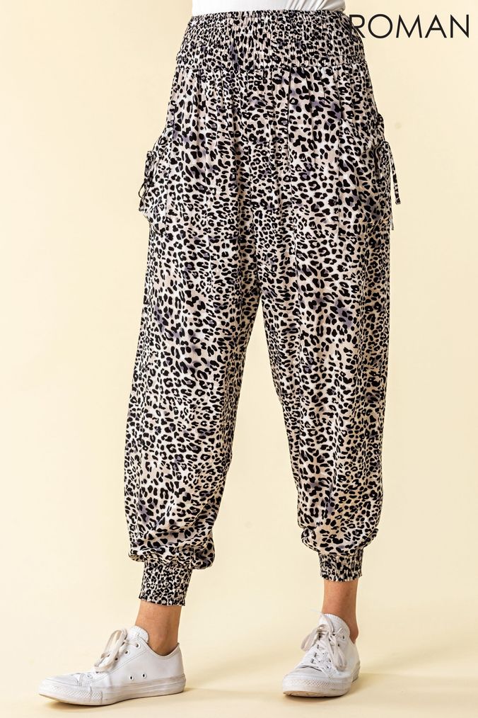 Buy Women s Animal Print Joggers Online Next UK