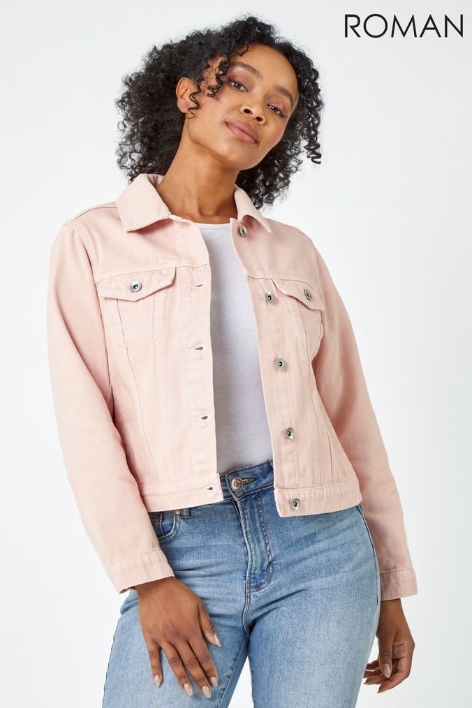Womens Pink Denim Jackets Baby Pink Denim Jackets Next