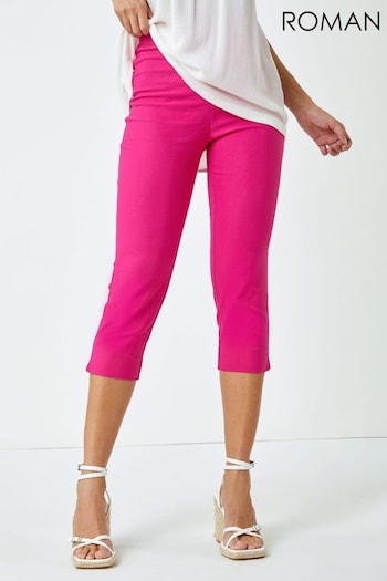 Roman Hot Pink Cropped Stretch Trousers (Q59036) | £26