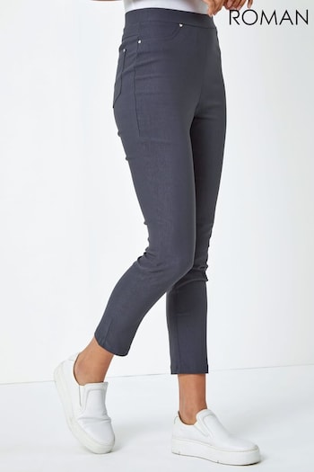 Roman Grey Stretch Des Jeans (Q59067) | £26