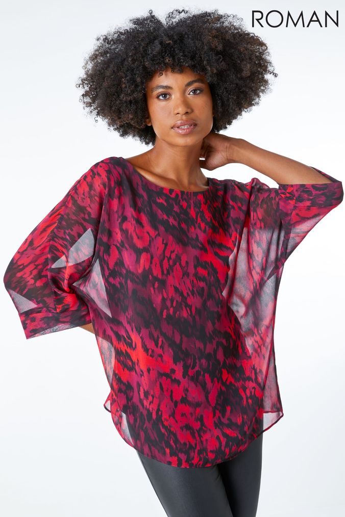 Buy Red Animal Print Blouses Online Next UK