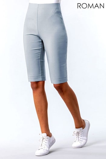 Roman Grey Knee Length Stretch Shorts (Q59199) | £20
