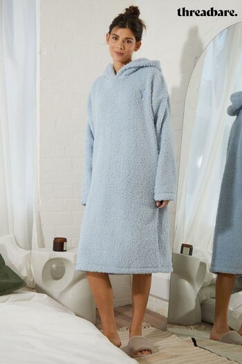 Threadbare Blue Cosy Oversized Blanket Hoodie (Q59673) | £30