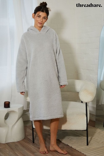 Threadbare Grey Cosy Oversized Blanket Hoodie (Q59676) | £32
