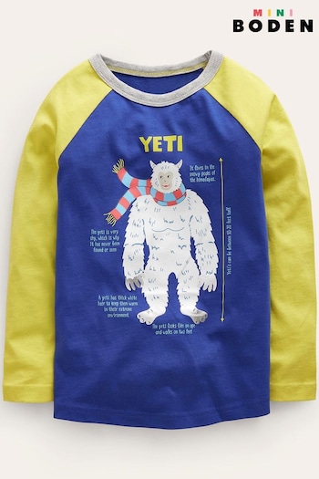 Boden Blue Yeti Graphic Educational T-Shirt (Q59808) | £17 - £19