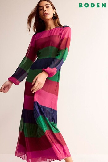 Boden Pink Colourblock Maxi Dress (Q59832) | £180