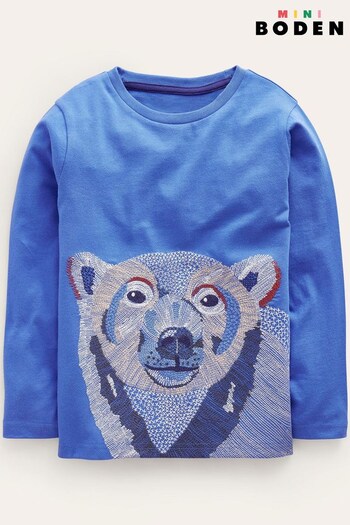 Boden Blue Superstitch T-Shirt (Q59834) | £19 - £21