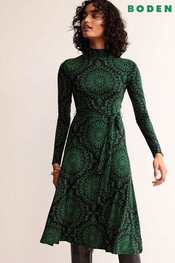 Boden Green Alberta Jersey Midi Dress (Q59851) | £90
