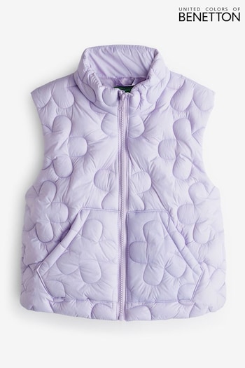 Benetton Girls Purple Gilet Jacket (Q59920) | £40