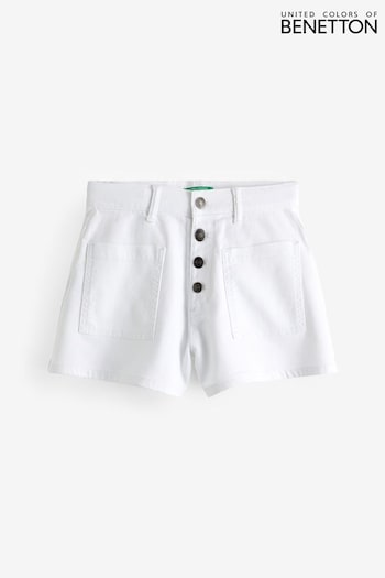 Benetton Girls Cream Shorts nery (Q59938) | £26