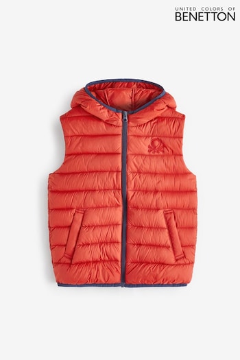 Benetton Red Quilted Gilet Jacket (Q60050) | £36