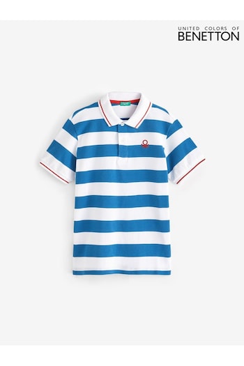 Benetton Boys Blue Kids Polo Shirts (Q60051) | £23