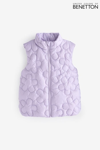Benetton Girls Purple Gilet Jacket (Q60071) | £36