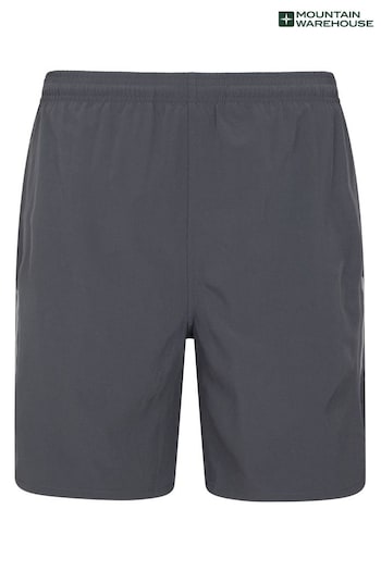 Mountain Warehouse Grey Mens Motion 2 in 1 Active Running Duo Shorts (Q60378) | £35