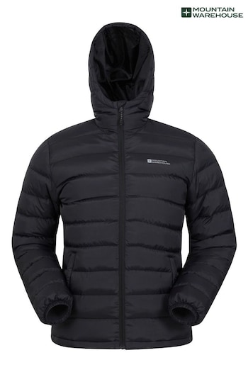 Mountain Warehouse Black Mens Seasons Padded Thermal Jacket (Q60385) | £64