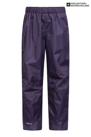 Mountain Warehouse Purple Kids Spray Waterproof doublej Trousers (Q60390) | £45