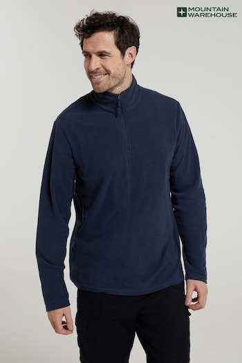 Mountain Warehouse Blue Mens Camber Half Zip Fleece (Q60418) | £25