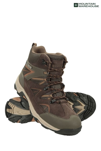 Mountain Warehouse Brown Mens Rapid Waterproof Bright Boots (Q60421) | £59
