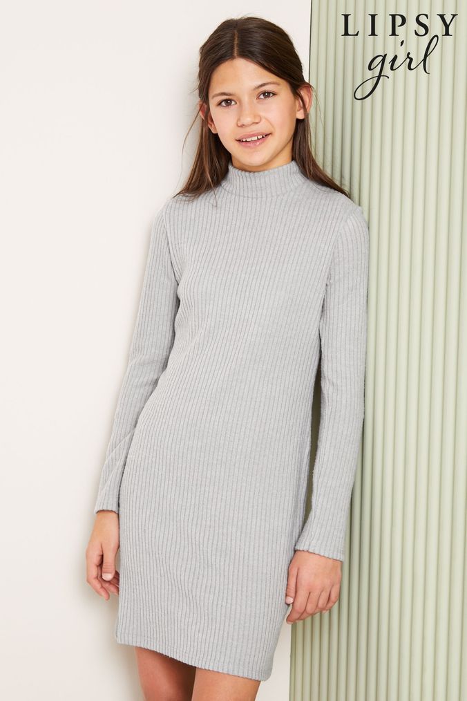 Girls Grey Jumper Dresses Next UK