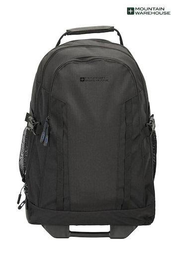 Mountain Warehouse Black Hybrid Wheelie Rucksack Bag 35L (Q60568) | £64