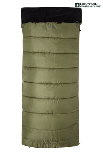 Mountain Warehouse Green Sutherland Fleece Lined Fishing Style Sleeping Bag (Q60579) | £80