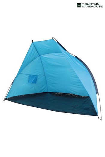 Mountain Warehouse Blue UV Protection Summer Beach Shelter Tent (Q60594) | £24