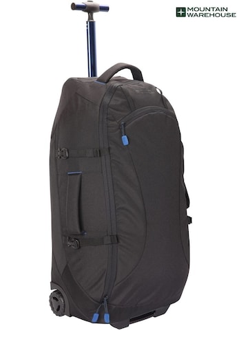 Mountain Warehouse Black Voyager 50L Wheelie Rucksack Bag (Q60626) | £70