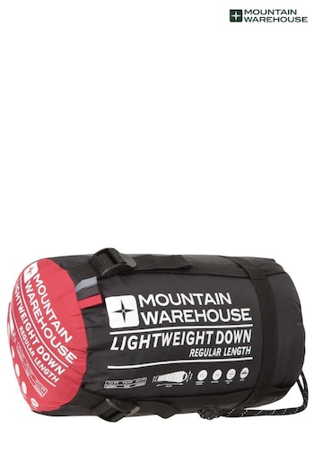 Mountain Warehouse Red Camping Extreme Lightweight Down Sleeping Bag (Q60655) | £128