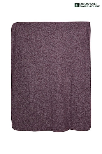 Mountain Warehouse Purple Double Fleece Melange Blanket (Q60683) | £30