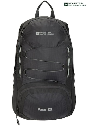 Mountain Warehouse Black Pace 12L Rucksack Bag (Q60730) | £28