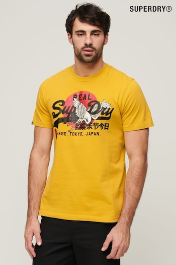 Superdry Yellow Tokyo Graphic T-Shirt (Q60739) | £30