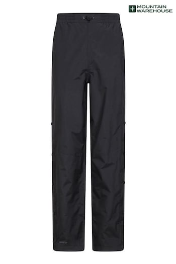 Mountain Warehouse Black Mens Downpour Waterproof yourself Trousers (Q60752) | £42