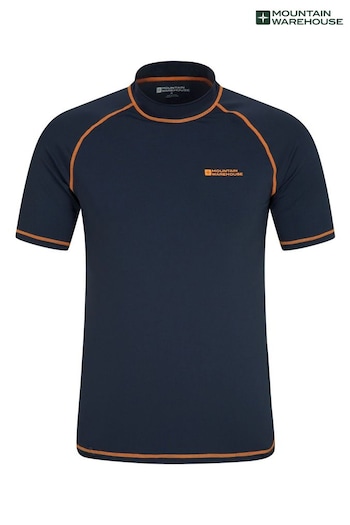 Mountain Warehouse Navy Blue Mens UV Rash Vest (Q60754) | £26