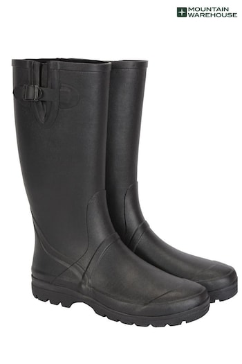 Mountain Warehouse Black Tall Rubber Mens Wellies (Q60756) | £46