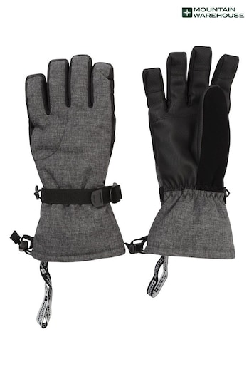 Mountain Warehouse Black Mens Lodge Ski Gloves (Q60757) | £28