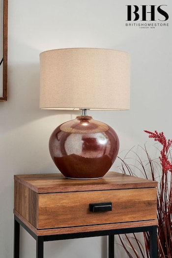 BHS Red Joules Reactive Glaze Ceramic Table Lamp (Q60862) | £95
