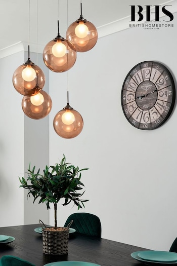 BHS Brass Peatrice 5 Cluster Ceiling Light (Q60870) | £160