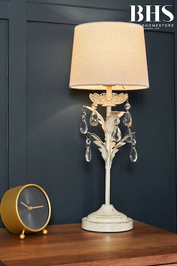 BHS Gold/Cream Paisley Table Lamp (Q60871) | £40