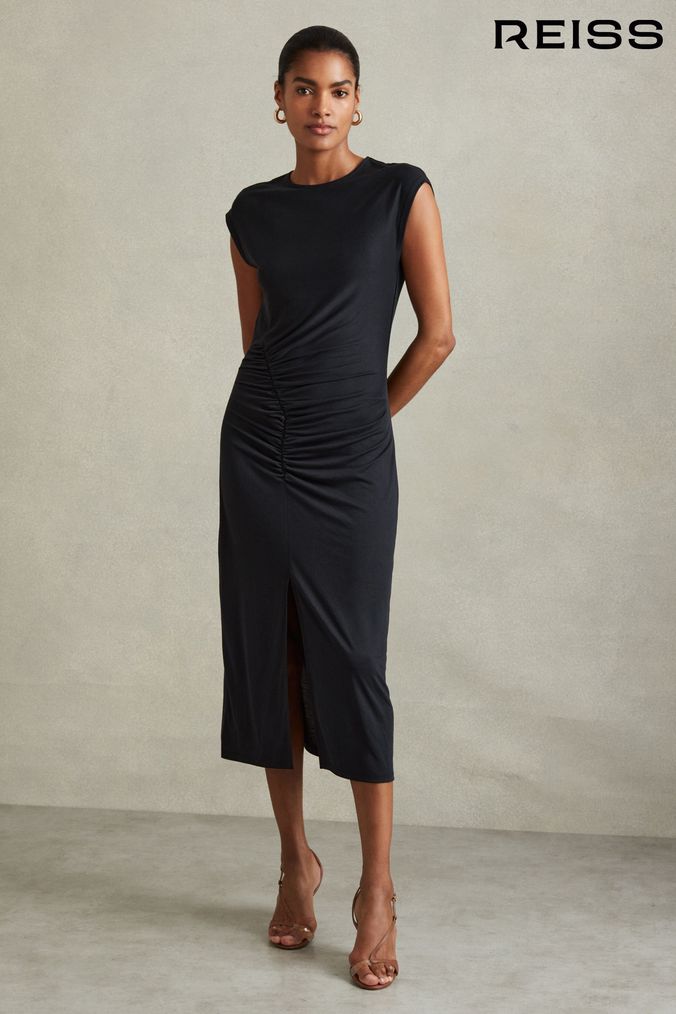 Charcoal grey casual dress discount