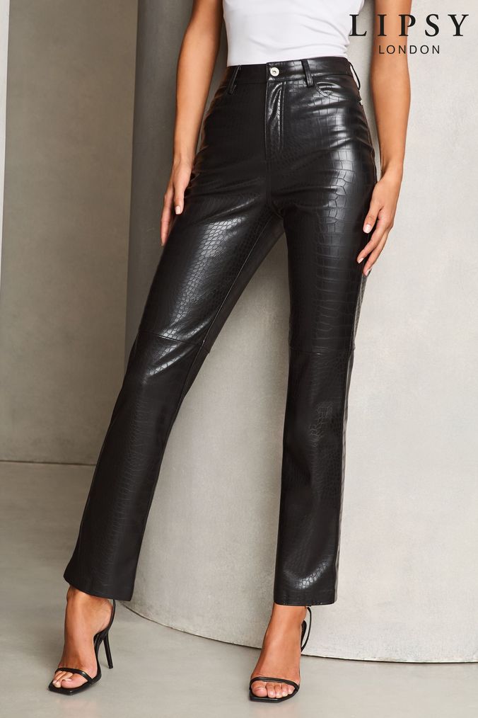 Wet look trousers next discount