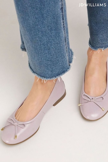 JD Williams Pink Ballerina Shoes In Wide Fit (Q61197) | £37