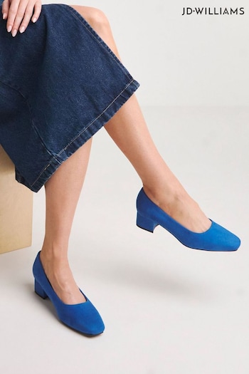 JD Williams Blue Court Shoes In Wide Fit (Q61199) | £28