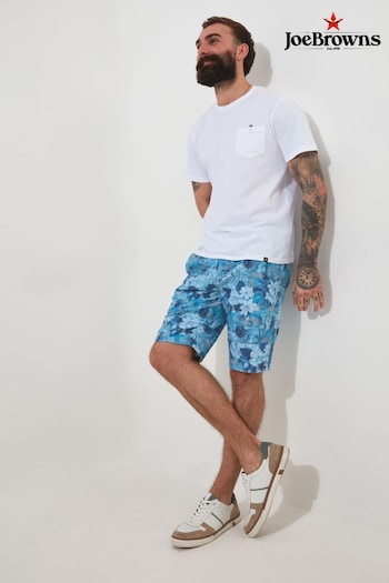 Joe Browns Blue Recycled Content Bold Floral Summer Shorts fundamental (Q61314) | £45