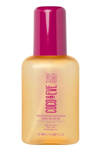 Coco & Eve Sunny Honey Tan Boosting Anti-Aging Body Oil SPF30 Sunscreen 150ml (Q61383) | £28