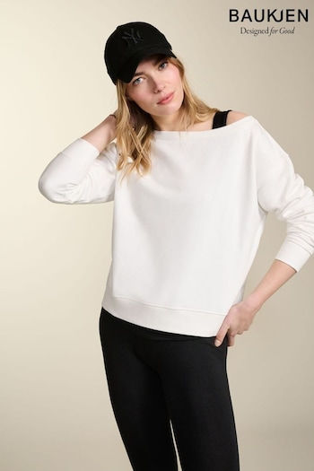 Baukjen Sierra Organic White Sweatshirt (Q61407) | £99